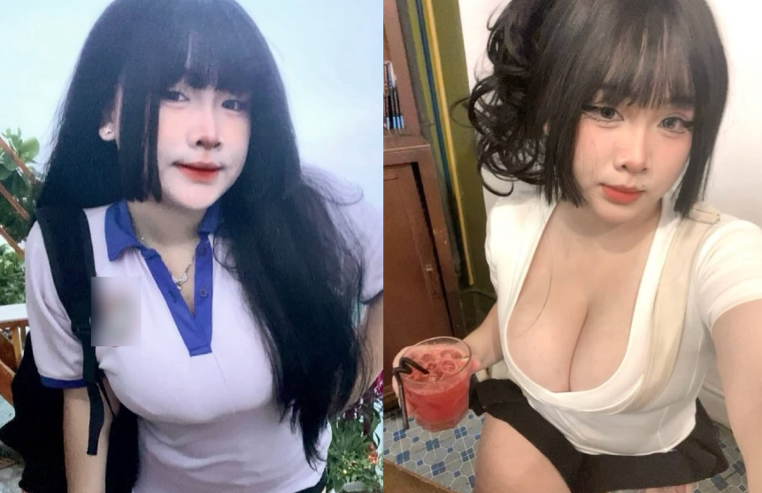 Em nữ sinh bị nện thành quái vật